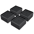 Flechazo Pack Of 4 Furniture Bed Risers, 2 Inch Furniture Risers Heavy Duty Adjustable Bed Risers For Bed, Desk, Sofa And Table(
