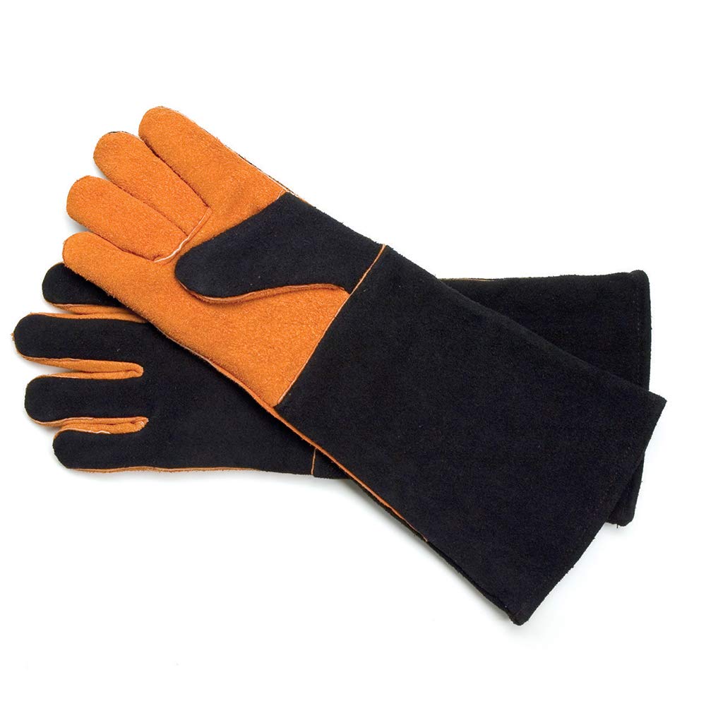 Steven Raichlen Signature Series Sr8038 Extra Long Suede Grilling Gloves