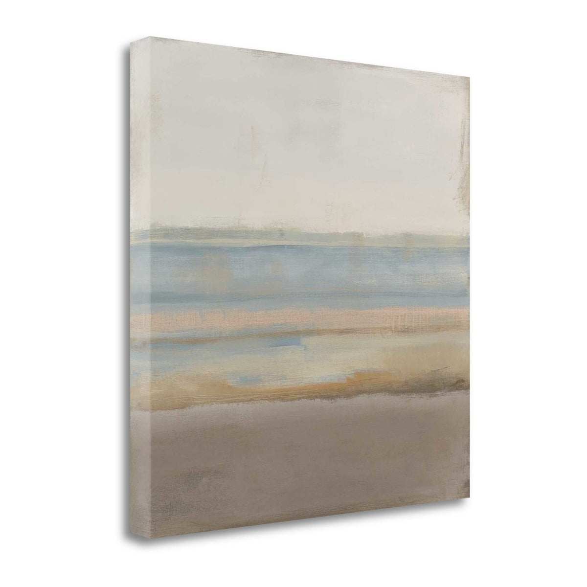 25' Soft Pastel Abstract Beach View Print on Gallery Wrap Canvas Wall Art