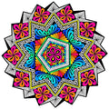 Stuff2Color Harmony Fuzzy Velvet Mandala - 20x20 Inches - Coloring Poster