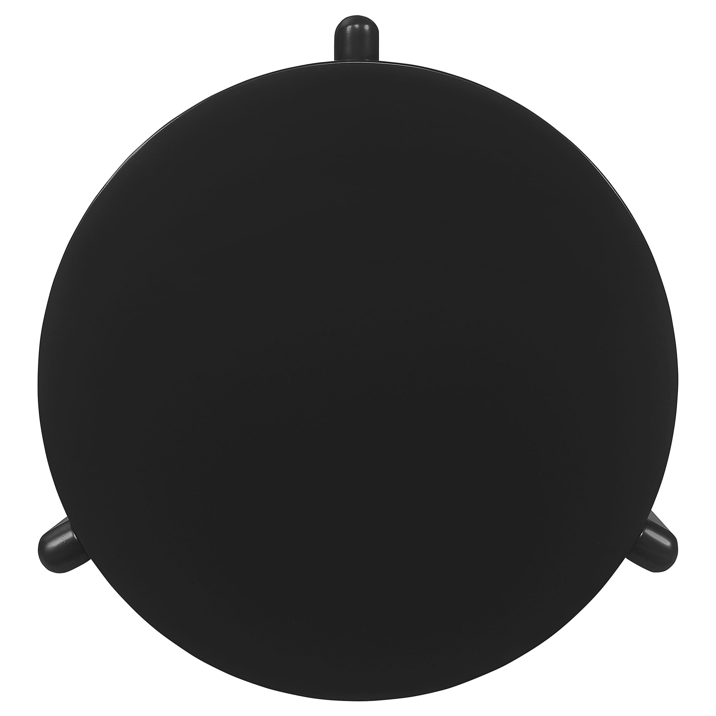 Coaster Home Furnishings Cordova Round Solid Wood End Table Black