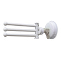 Safe-er-Grip Changing Lifestyles Drip Dry Portable Drying Rack, White with 3 Movable Arms, Swing Arm Suction Cup Towel Bar, Bath