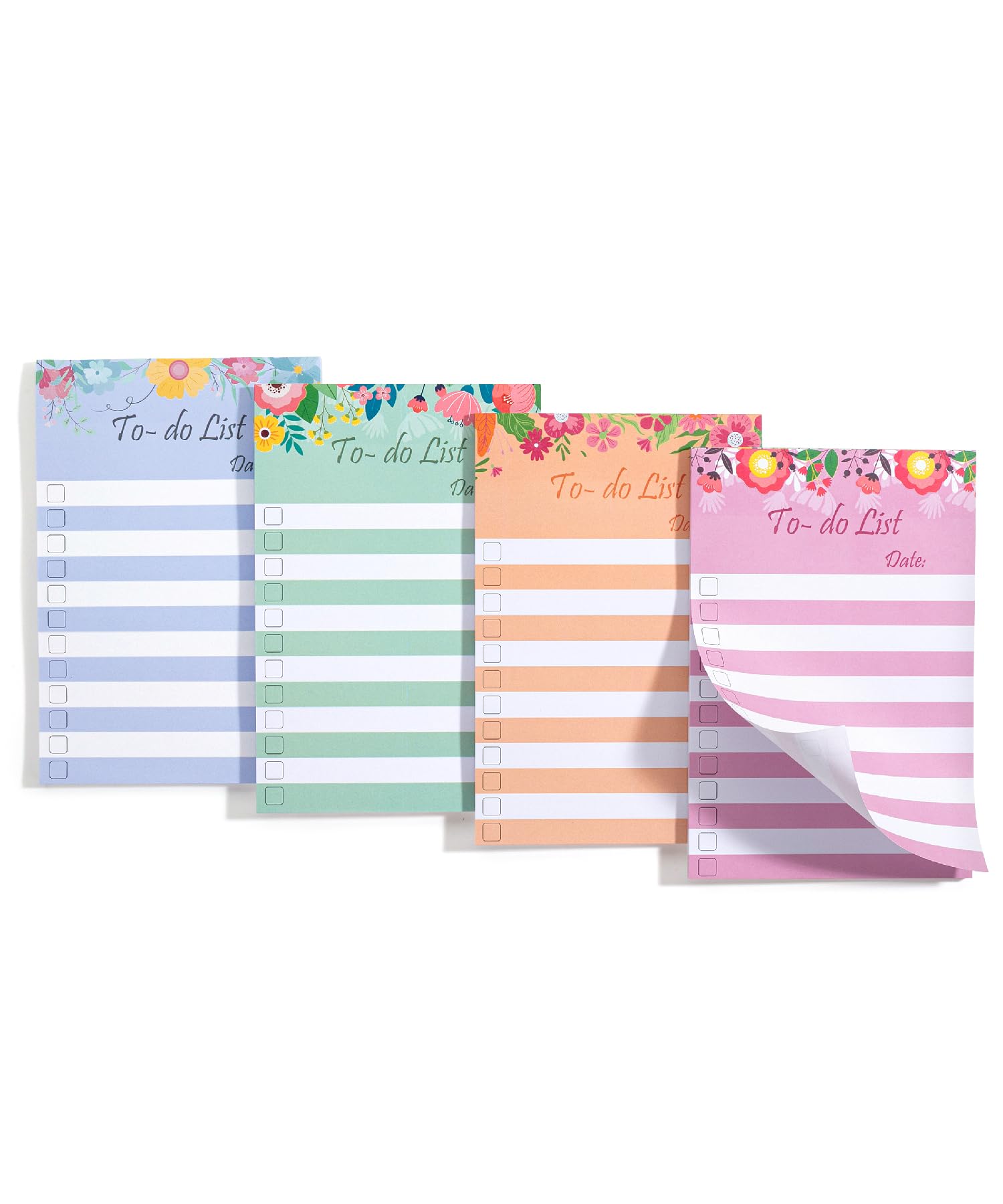 Mr. Pen- To Do List Sticky Notes, 4'X6', 4 Pads, 200 Sheets, Floral Style, To Do List Notepad, Lined Sticky Notes, To Do List