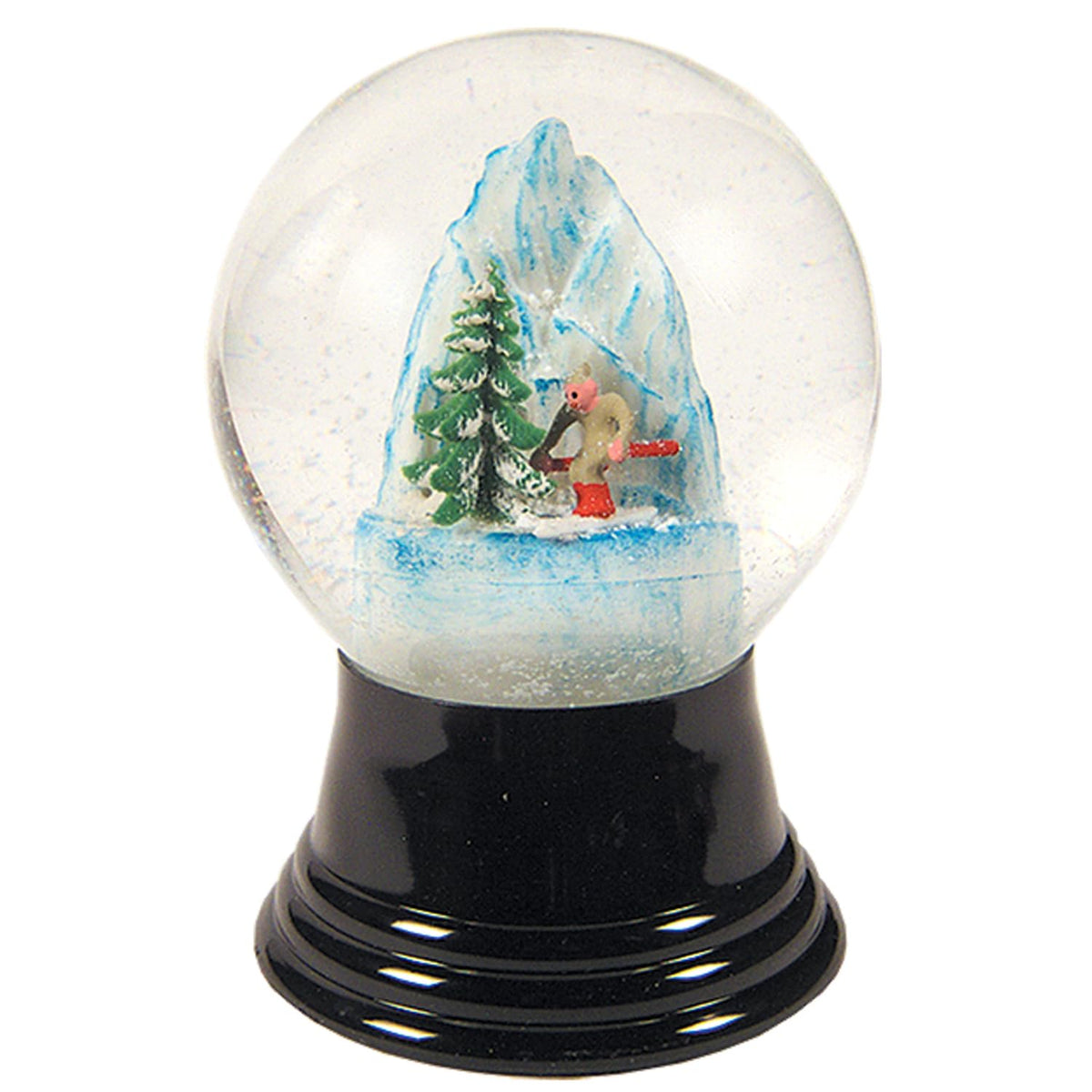 Alexander Taron Importer Pr1407 Perzy Snowglobe, Medium Skier-5&quot; H W X 3&quot; D, 5&quot; X 3&quot; X 3&quot;, White