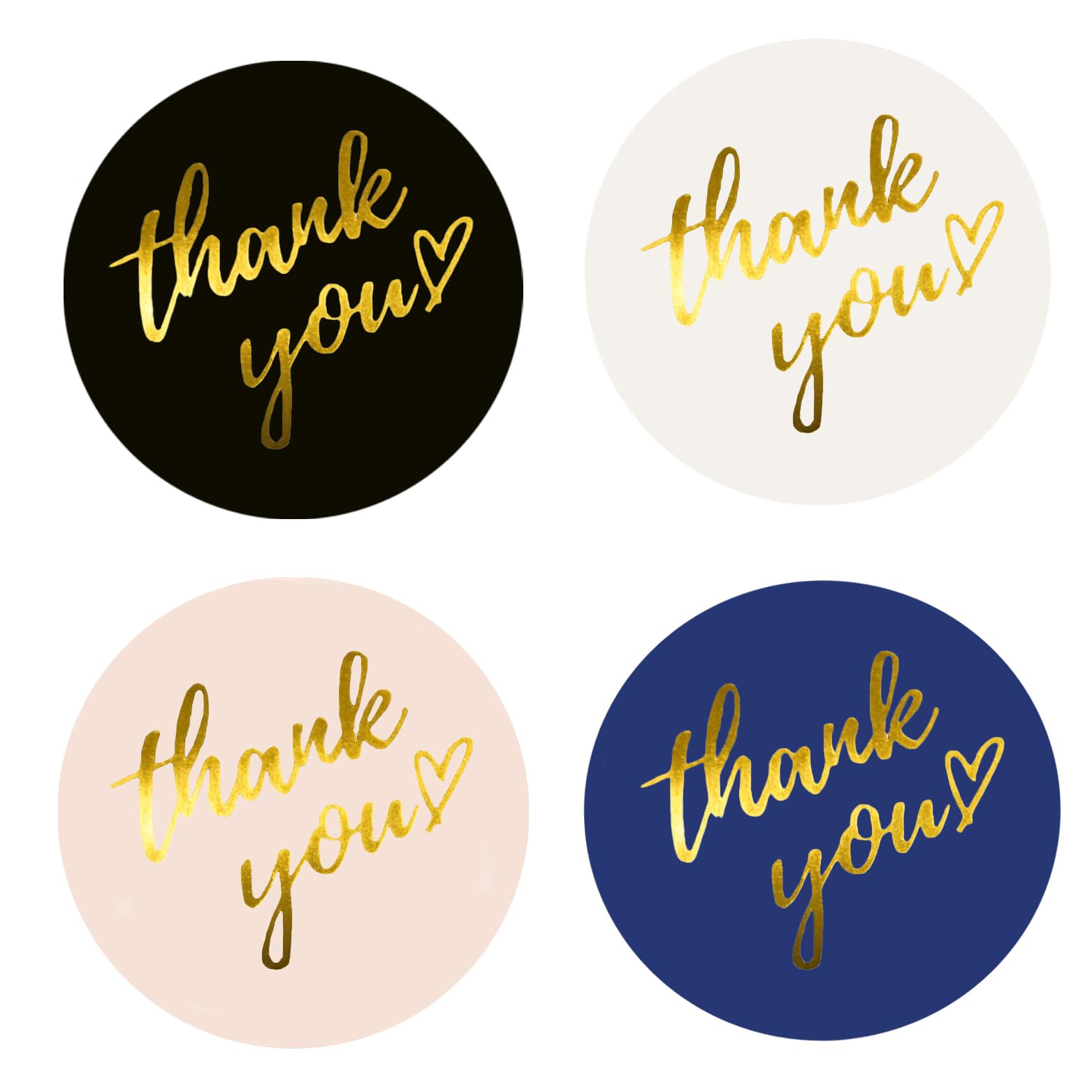 Thank You Stickers | Thank You Stickers For Small Business | 500 Self-Adhesive & Waterproof Stickers With Beautiful Design | Str