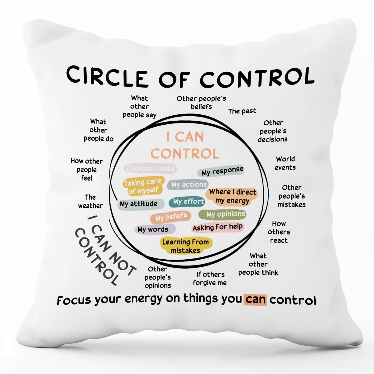 Therapist Gifts For Women-Home Therapy Consulting Office Decor Couch Sofa Pillowcase-Mental Health Gift-Counseling Office Must H