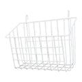 Shopora Metal Wire Hanging Storage Basket Kitchen Organizer For Shower Office Pantry White23.5Cmx9Cmx18Cm | Racks & Holders | Ki