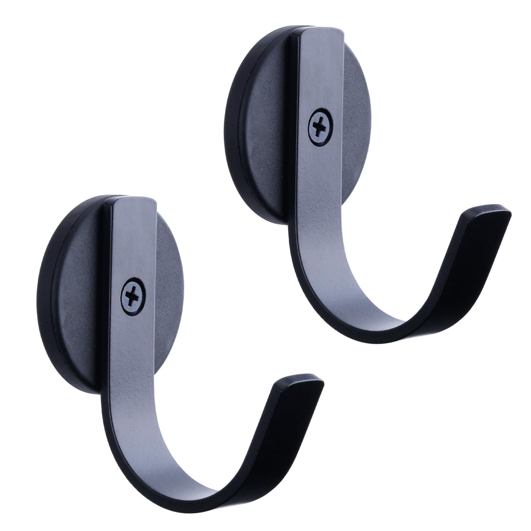 LEVOSHUA Magnetic Wreath Hanger for Front Door, Wreath Hook Wreath Holder for Metal Door - Pack of 2
