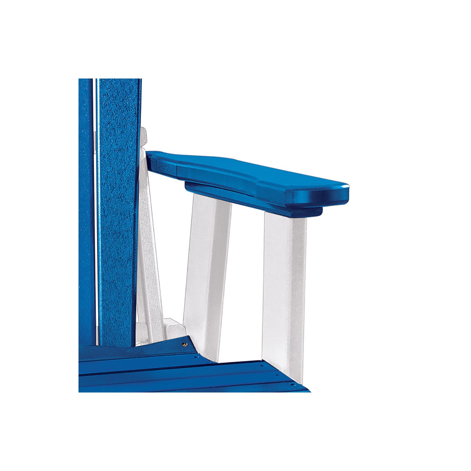 American Furniture Classics 511BW Fan Back Chair, Blue and White