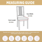 Sonnach Waterproof Chair Seat Cover For Dining Room Chairs Removable Washable Upholstered Chair Seat Protectors Water Resistant Decorative Chair Cushion Slipcovers (Light Yellow, 6)