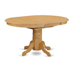 East West Furniture Avon 5 Piece Dinette Set for 4 Includes an Oval Room Table with Butterfly Leaf and 4 Kitchen Dining Chairs, 42x60 Inch, Oak