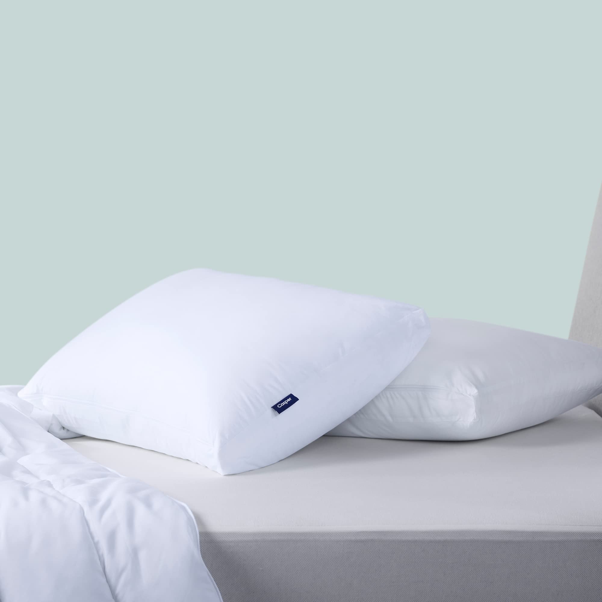 Casper Original Pillow For Sleeping, Standard, White, Two Pack