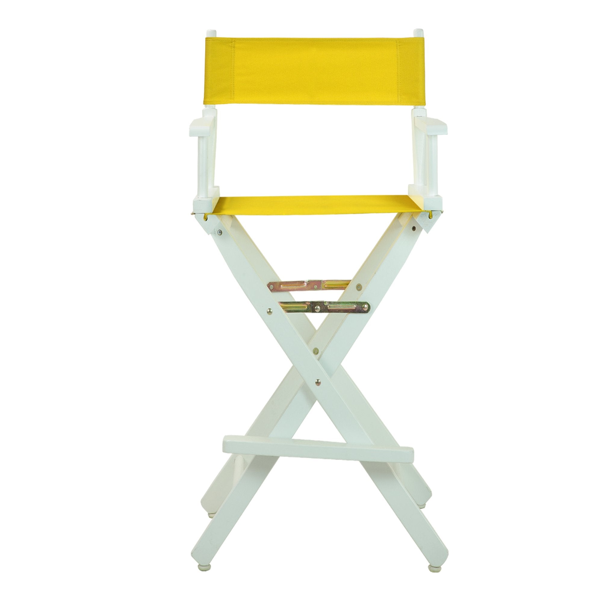 Casual Home 230-01/021-34 Director Chair 30" - Bar Height Whiteframe/Gold Canvas