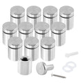 Zorveiio 3/4' X 1' Sign Standoff Screws Wall Standoff Mounts, Acrylic Standoff Screws Glass Standoff Sign Standoffs Acrylic Wa