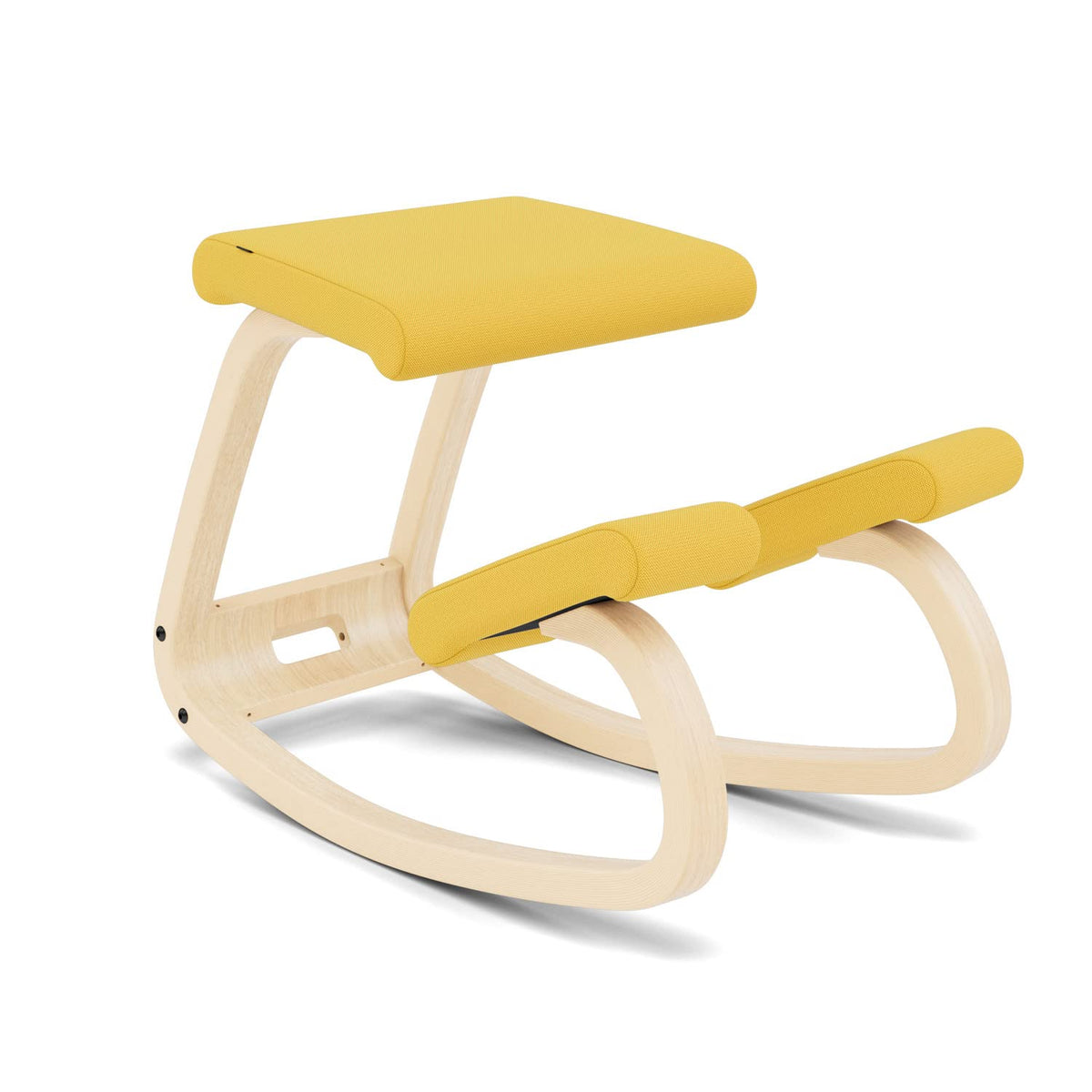 Varier Variable Balans, Original Kneeling Chair, Ergonomic Office Chair, 10-Year Warranty, Designed By Peter Opsvik Yellow/Natur