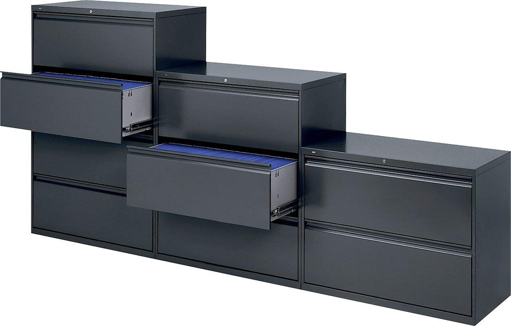 Hon 884Ls 800 Series Four-Drawer Lateral File, 36W X 19-1/4D X 53-1/4H, Charcoal