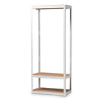 Baxton Studio Closet Storage Organizer, White/Brown