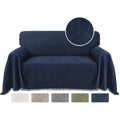 Turquoize Cotton Sofa Cover Couch Cover Navy Couch Protector Sofa Throw Cover for Couches Washable Sectional Sofa Couch Covers f
