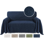 Turquoize Cotton Sofa Cover Couch Cover Navy Couch Protector Sofa Throw Cover for Couches Washable Sectional Sofa Couch Covers f