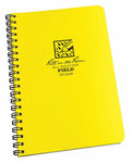 Rite In The Rain Weatherproof Side Spiral Notebook, 4 5/8' X 7', Yellow Cover, Field Pattern (No. 353)