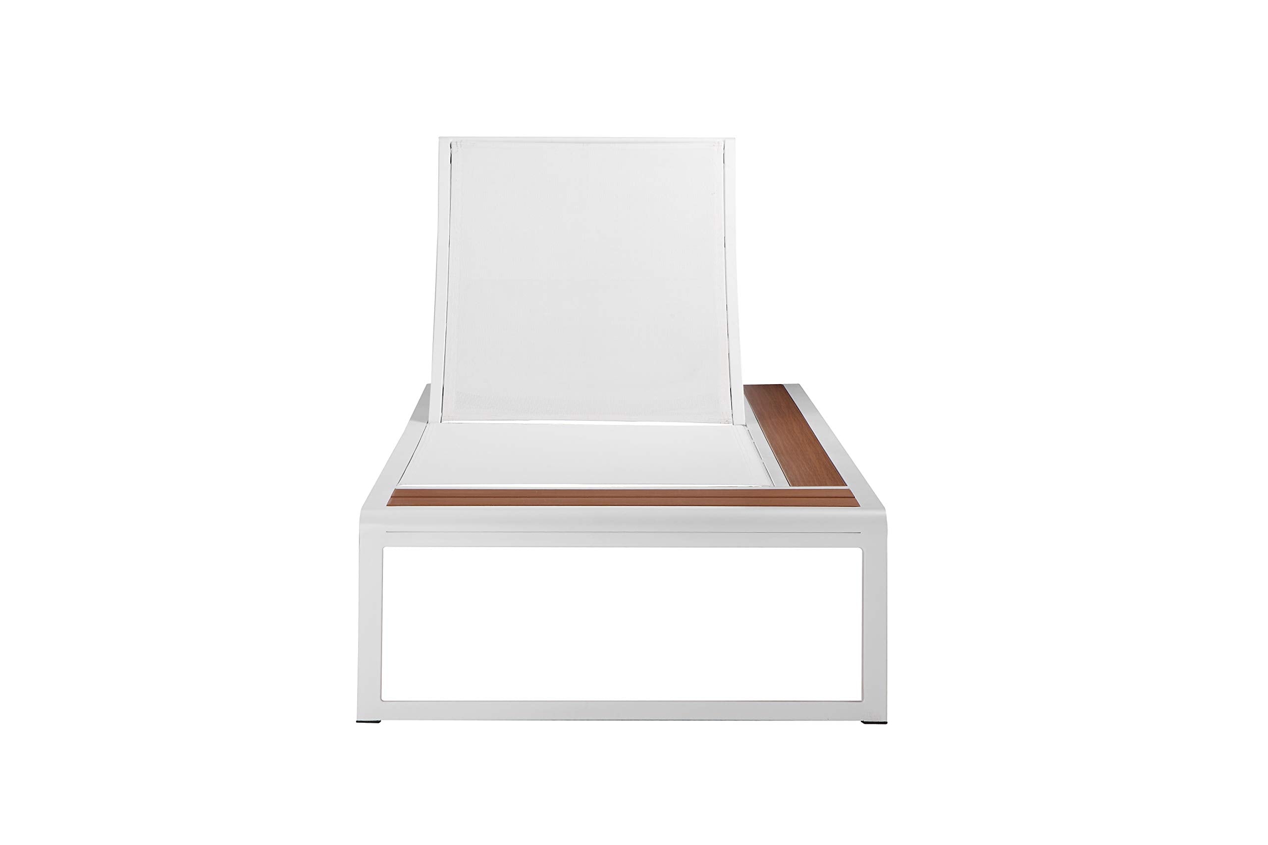 Pangea Home Avra Lounger, White