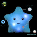 Sofipal Led Twinkle Star Shaped Plush Pillow, Creative Night Light Glowing Cushions Plush Stuffed Toys Gifts For Kids, Decoratio