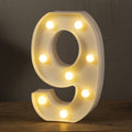 HXWEIYE Light Up Numbers-9, LED Marquee Number Lights Sign 26 Alphabet and 10 Number for Party Bar Birthday, Light Up Letters Ba