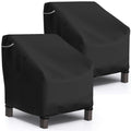 Startwo Patio Chair Covers 2 Pack Outdoor Furniture Covers Waterproof Fit For 37' W X 30' D X 30' H, Lounge Deep Seat Cover, Heavy Duty Chair Covers For Lawn Furnitures, Black