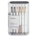 Tul Bp3 Retractable Ballpoint Pens, Medium Point, 1.0 Mm, Pearl White Barrel, Blue Ink, 12 Count (Pack Of 1)