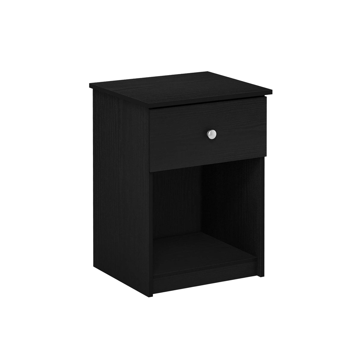 Furinno Tidur Nightstand, 1-Pack, Black Oak