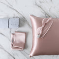 Disangni Silk Indulgence Set: Premium 22 Momme Mulberry Silk Pillowcase & Eye Mask Duo For Hair And Skin Rejuvenation(1Pc King S