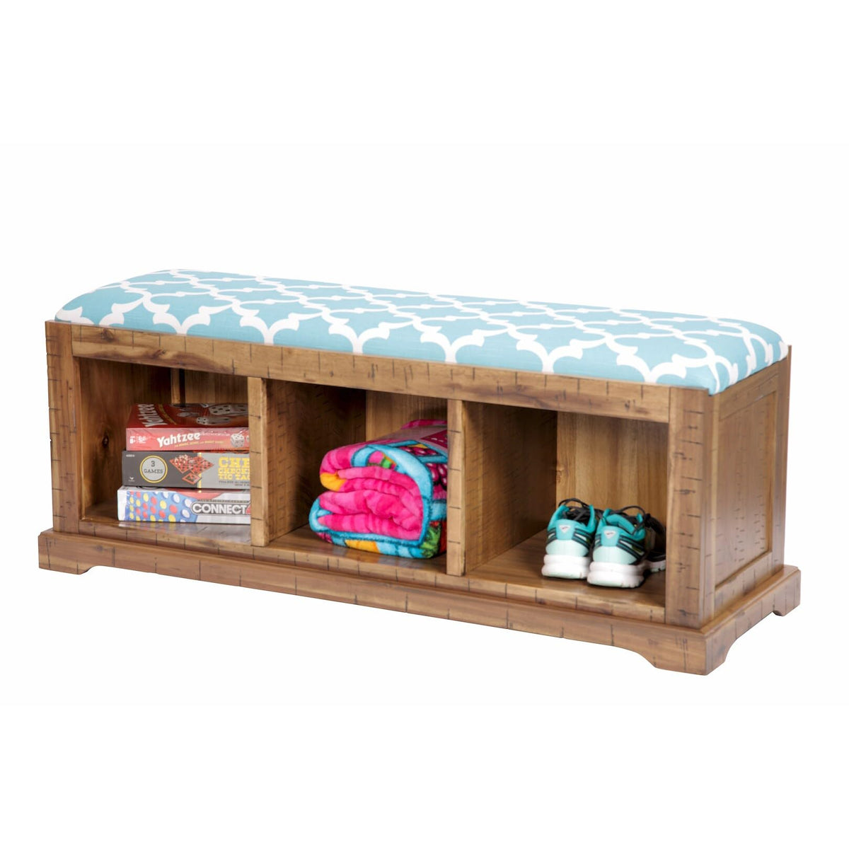 American Furniture Classics Teal Hall Bench, Flynn Teal