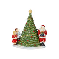 Villeroy & Boch Christmas Santa by The Tree, Decorative Figurine Maoffrom Hard-Paste Porcelain, Wax, Green/Multi-Coloured, 20 x 