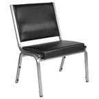 Flash Furniture Hercules Series 1000 Lb. Rated Black Antimicrobial Vinyl Bariatric Medical Reception Chair