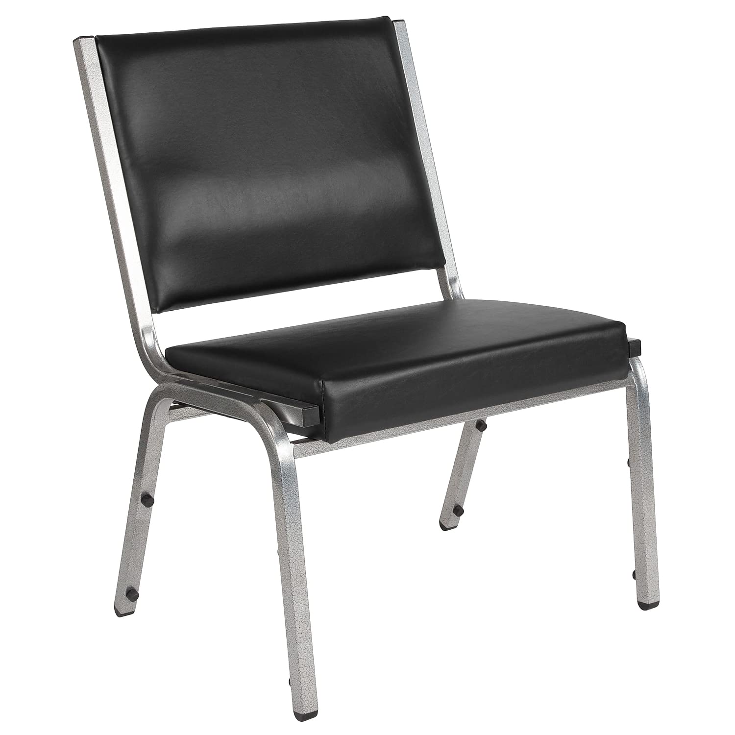 Flash Furniture Hercules Series 1000 Lb. Rated Black Antimicrobial Vinyl Bariatric Medical Reception Chair