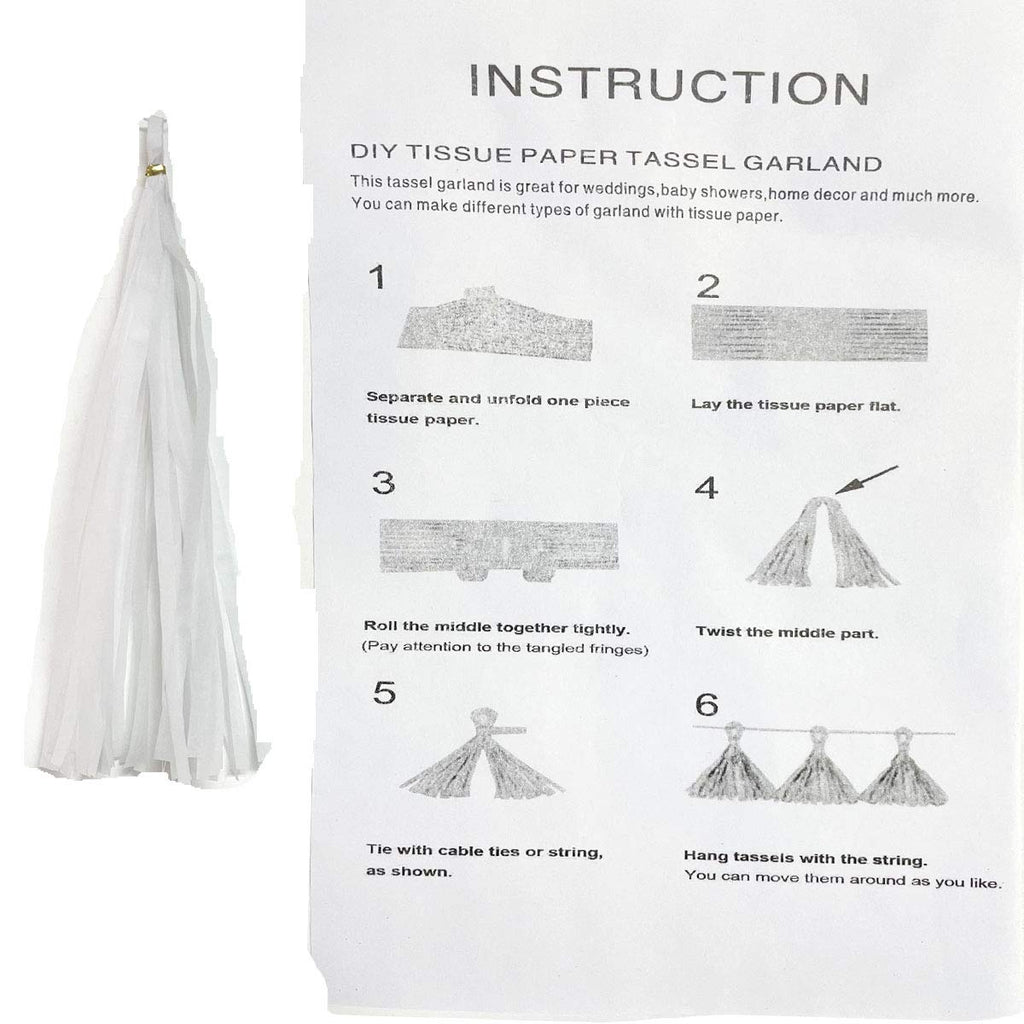 Tissue Paper Tassels Paper Tassels Garland Banner Table Decor Party Tassels Banner Wedding Birthday Baby Shower Nursey Party Dec