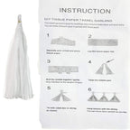 Tissue Paper Tassels Paper Tassels Garland Banner Table Decor Party Tassels Banner Wedding Birthday Baby Shower Nursey Party Dec