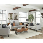 Coaster Home Furnishings Apperson 3-Piece Living Room Set Light Grey