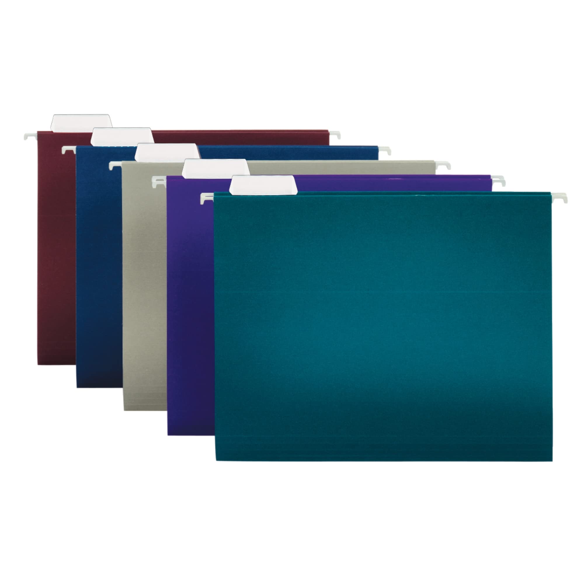 Office Depot 2-Tone Hanging File Folders, 1/5 Cut, 8 1/2In. X 11In., Letter Size, Assorted Colors, Box Of 25, Od81667