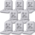 Chunful Tufted Back Chair Cushion Indoor Outdoor Weather Resistant Swivel Rocker Patio Chair Cushions For Outdoor Furniture(Ligh