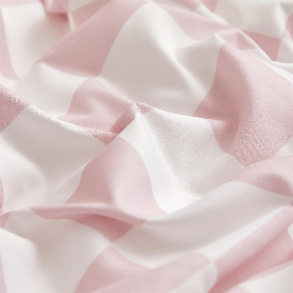 Clothknow Pink White Plaid Twin Comforter Set 3Pcs Grid Bedding Comforter Sets Blush Comforters Soft Checker Pink Comforter And 2 X Pillowcases