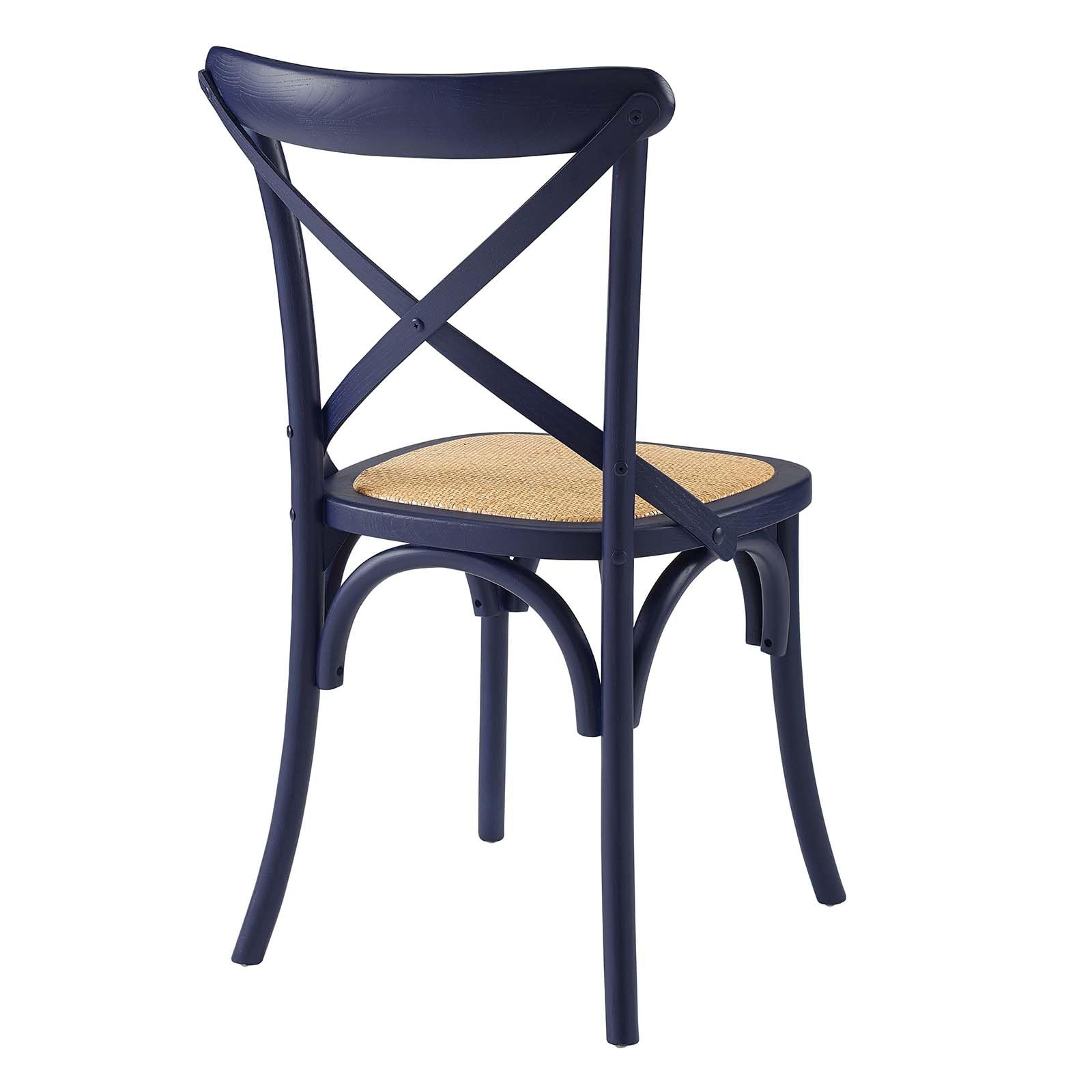 Modway Gear, Two Dining Side Chairs, Midnight Blue (Pack Of 2)