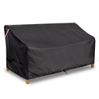 Kylinlucky Waterproof Patio Loveseat Covers 58W X 40D X 33H Inches,2-Seater Heavy Duty Outdoor Furniture Sofa Cover Black