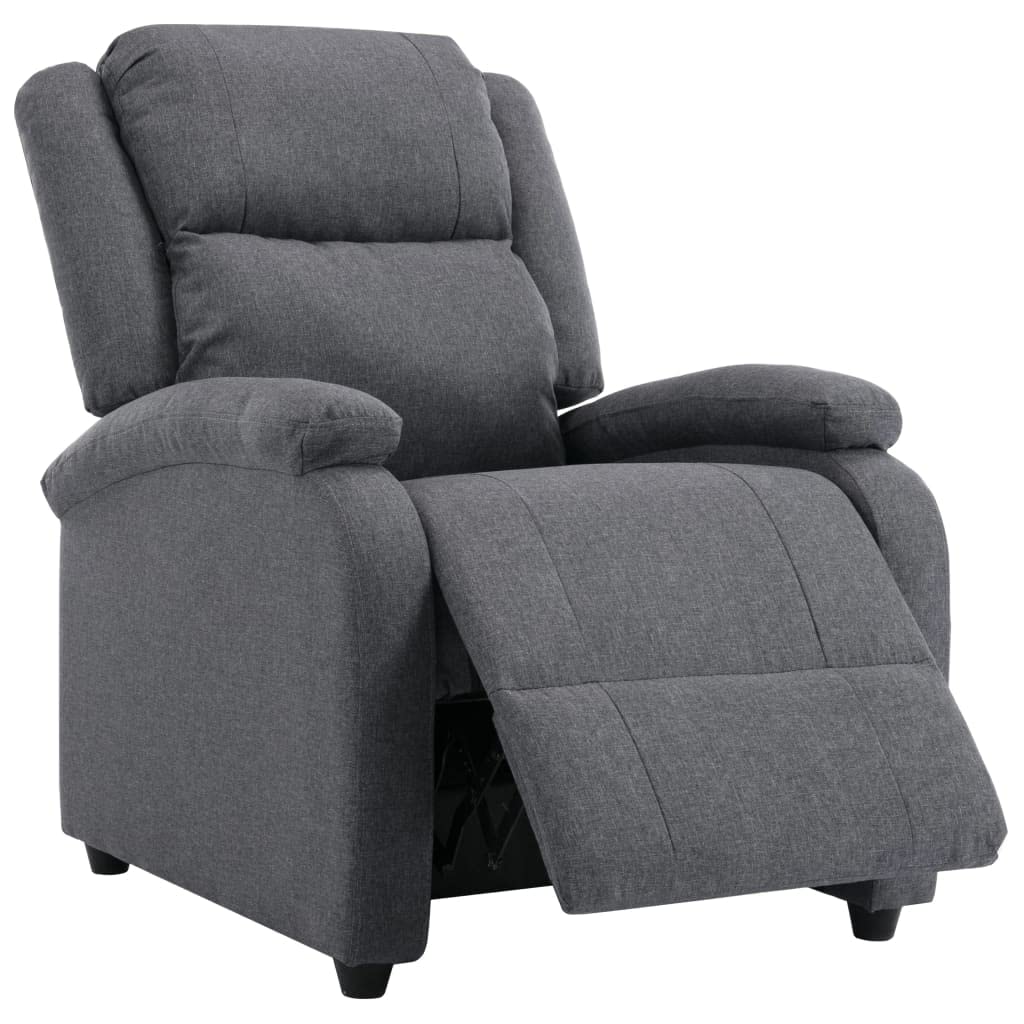 vidaXL Adjustable Recliner with Electric Motor - Durable Fabric Construction, Easy Assembly, Comfortable Thick Padded Armrest, Backrest and Seat - Dark Gray