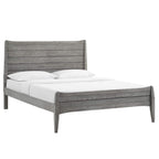 Modway Georgia Queen Wood Platform Bed In Gray