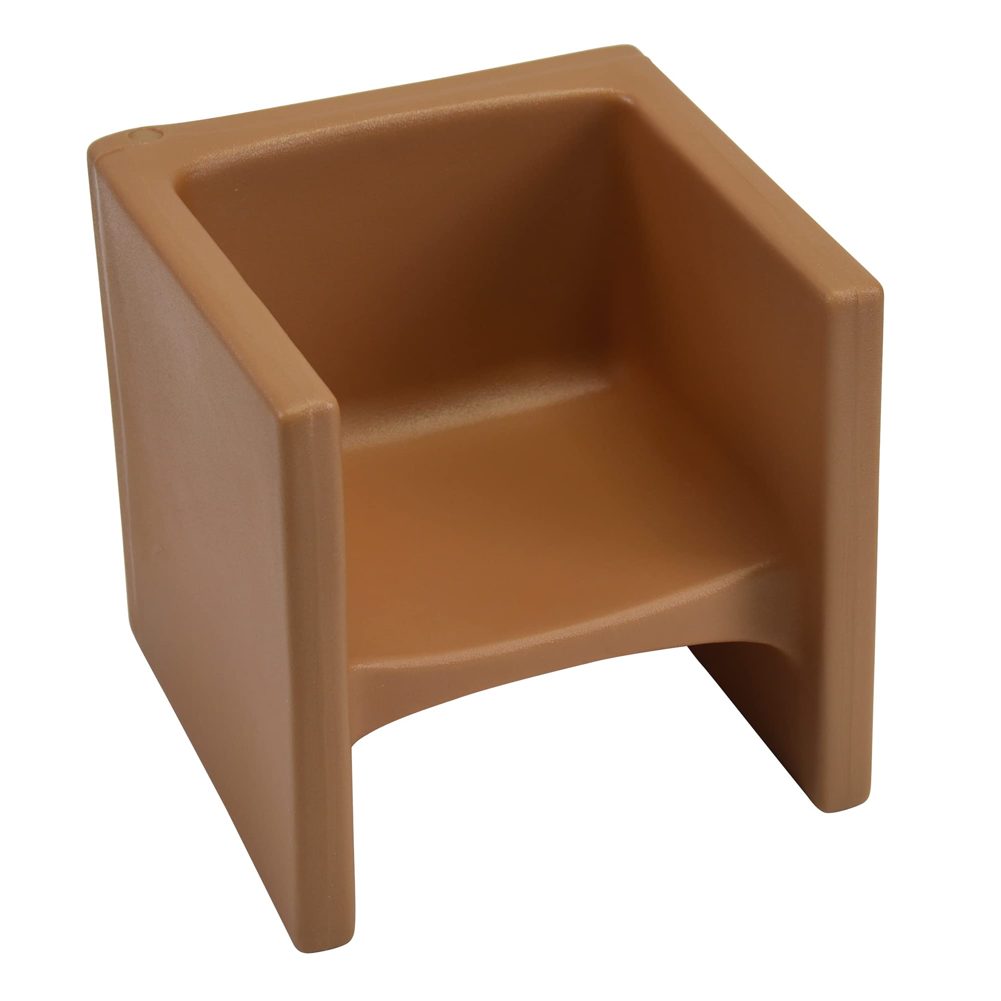 Childrens Factory 3-in-1 Cube Chair for Kids, Flexible Seating Classroom Furniture, 1-Pack, Almond