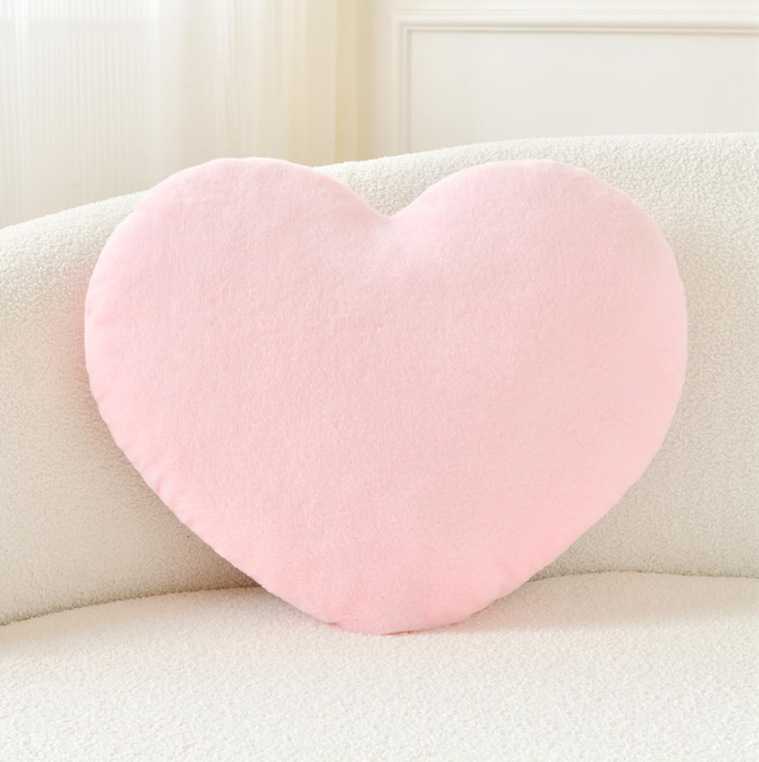 Petrella Throw Pillows Heart Pillow Cute Fuzzy Pillows For Bed Livingroom Home Decor Cushion Decorative Aesthetic Preppy Pillows