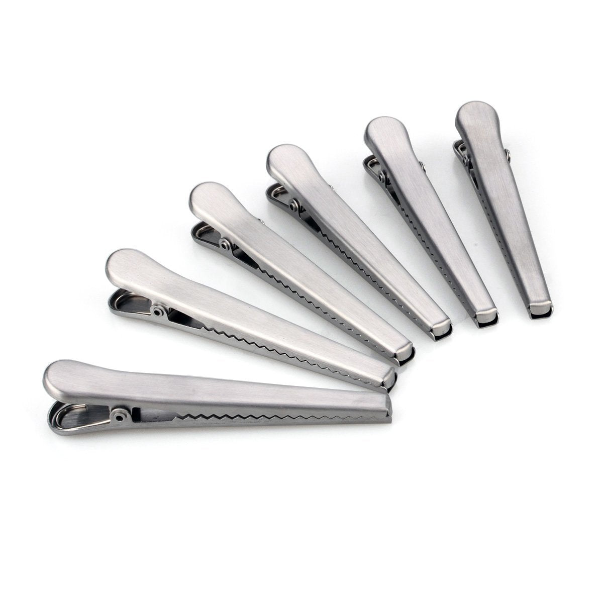 Flammi Set of 6/12 Bag Clips Stainless Steel Air Tight Sealing Clips (Set of 12)