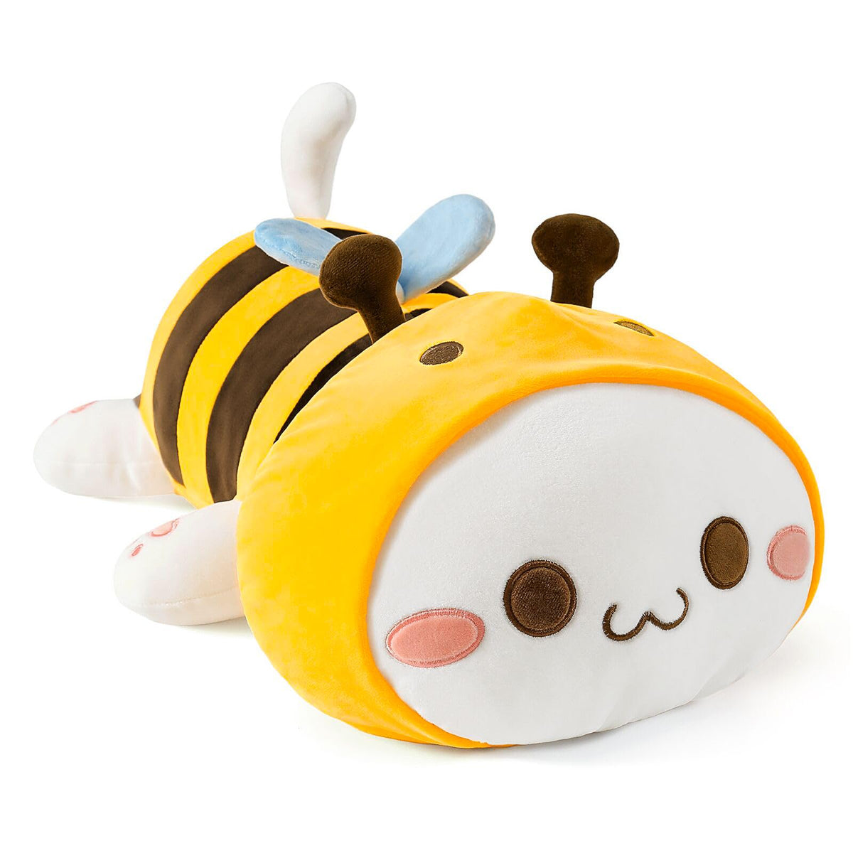 Onsoyours Cute Kitten Bee Plush Toy Stuffed Animal Kitty Soft Anime Cat Plush Pillow For Kids (Yellow Cat Bee, 12 ')