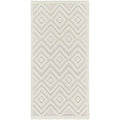 Nourison Versatile Indoor/Outdoor Ivory White 3' X 5' Area Rug, Easy Cleaning, Non Shedding, Bed Room, Living Room, Dining Room,